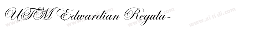 UTM Edwardian Regula字体转换